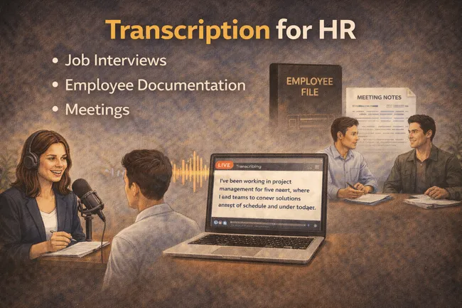 HR transcription guide for interviews and meetings