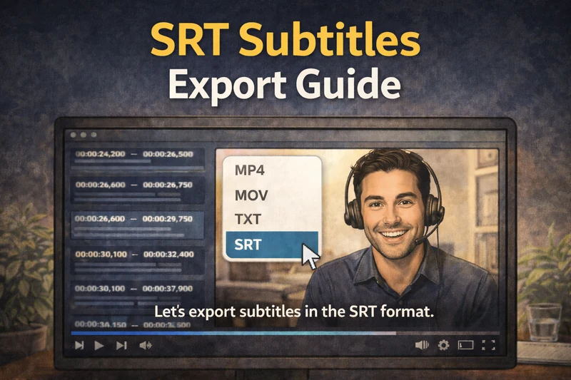 SRT subtitle export guide for cleaner captions