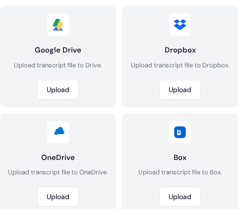 Cloud export options in the Share modal